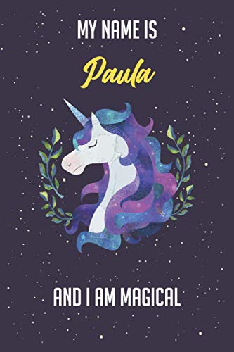 Paula unicorn lover Notebook gift: Lined Notebook / Journal Gift, 120 Pages, 6x9, Soft Cover, Matte Finish