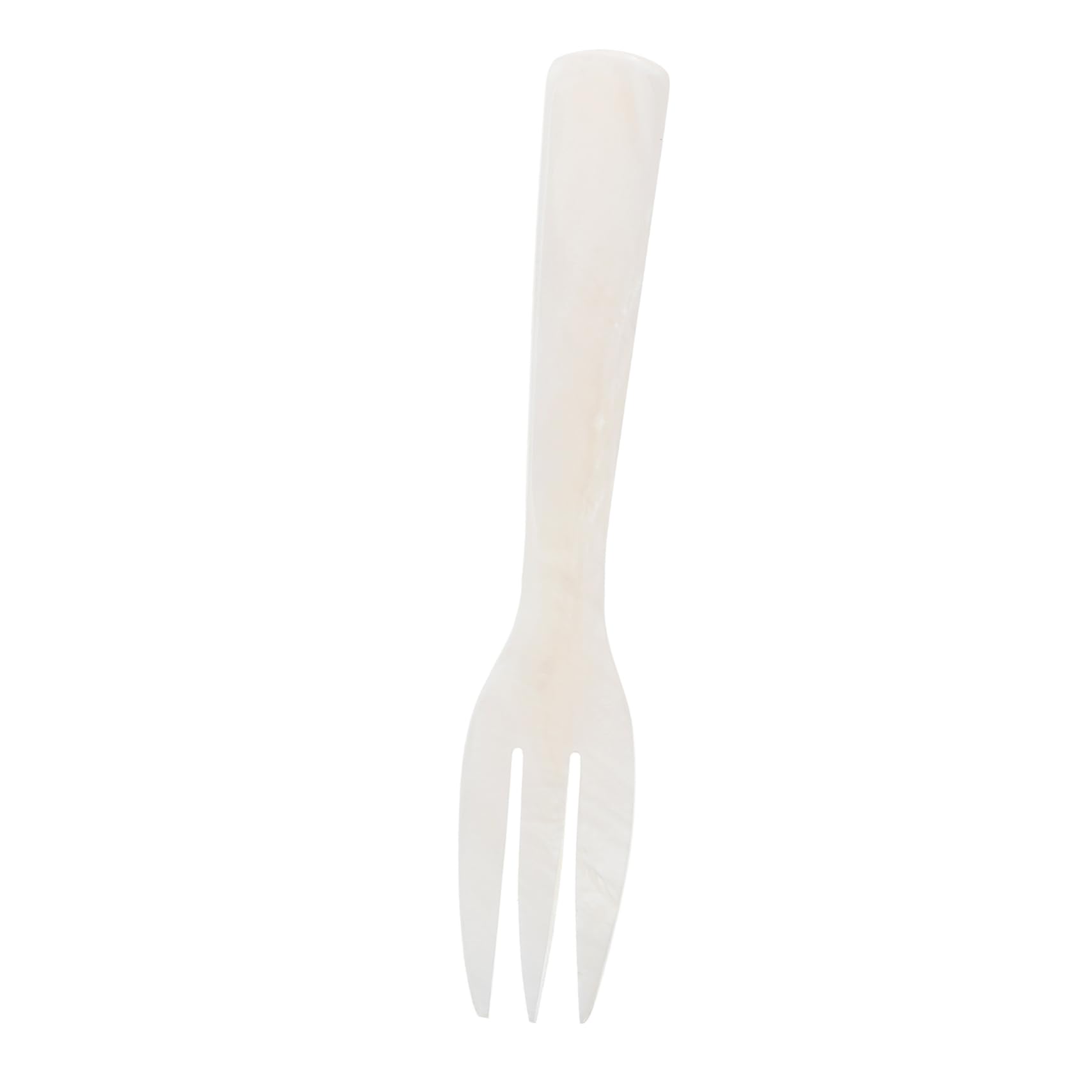 KOCKSHION Elegant Forks and Spoons Shell Fork Set Tableware for Soup Dessert Ice Cream Simple Stylish Space-saving