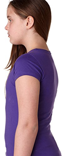 Next Level Big Girls Princess Rib Knit Softness T-Shirt, Heather Gray, Medium2