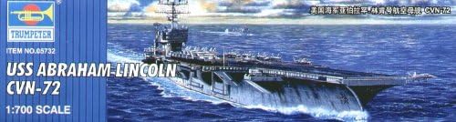 USS Abraham Lincoln CVN72 Aircraft Carrier 1/700 Trumpeter