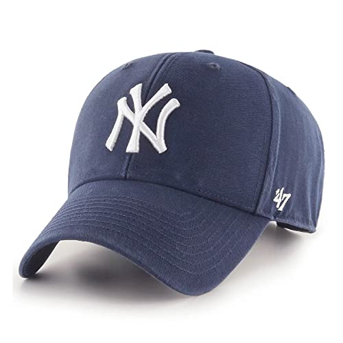 47 MLB Team Color Home Basic MVP Adjustable Hat Youth One Size Fits All (New York Yankees Navy)