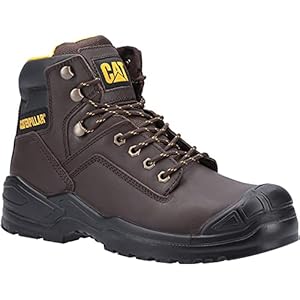 Caterpillar CAT Veiligheidsschoenen Mid S3 Heren Boot in Zwart