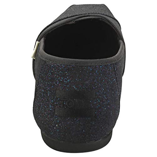 Image of TOMS Womens Alpargata 3.0 Glitter Slip On Flats Casual - Blue - Size 7 B