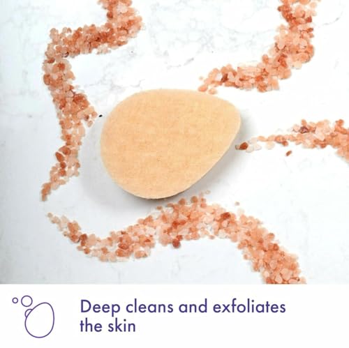 Buf-Puf Gentle Facial Sponge, Dermatologist Developed, Removes Deep Down Dirt & Makeup That Causes Breakouts and Blackheads, Reusable, Exfoliating, 5 Count
