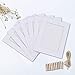Enenes 30 PCS Paper Photo Frames 5x7 Inch Picture Frame with Wooden Clips & Jute Twine White Cardboard Photo Frame Wall Decor for Home, Office, School