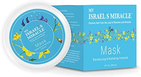 My Israel's Miracle Deep-Conditioning Argan Oil Hair Mask Hair Treatment with Argan Oil for Dry or Damaged Hair Infused with Powerful Organic Hair Care Herbs from Israel for All Hair Types