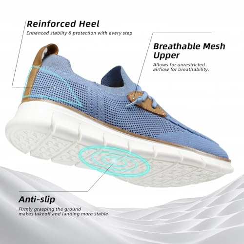 Image of Mens Casual Loafers Shoes Slip On Fashion Walking Dress Sneakers Business Oxfords Work Lightweight Soft Sole Zapatos
