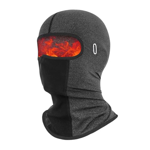 CYYMNA Balaclavas, máscara de esqui de inverno para homens e mulheres, protetor UV respirável para motocicleta, ciclismo, corrida, cinzento, Tamanho único