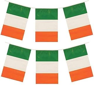 Ireland Irish St Patricks Day Eire Party Plastic Decorations Bunting Flags (12ft of Bunting)