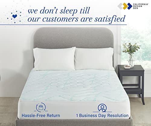 3-Zone Cooling Mattress Pad Twin Xl Size, Quilted Twin Xl Mattress Pad For Dorm, Adjustable Split-King Beds, Deep Pockets #TOP7
