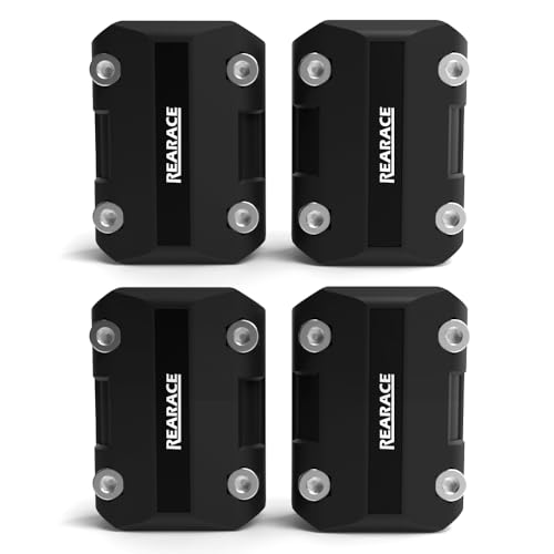 REARACE 2 Pair Motorcycle Bumper Blocks, 22MM/25MM/28MM Engine Guard Bumper Crash Bar Protectors Motorcycle Drop Guard Block Protection Decor