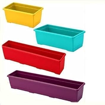 1.kalite Plastikten  retim 75cm Dikd rtgen Renkli Plastik Balkon Saks s  Rengarenk  i ek Saks lar