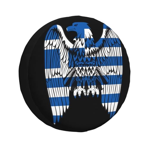 Eagle Greek Flag Car Tire Dust Cover for Your SUV, Jeep, Rv, Trailer, Truck