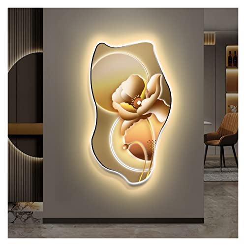 Peinture décorative d'entrée lumineuse salon grand format 86x150cm