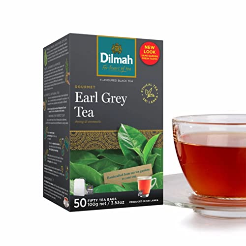 Dilmah Earl Grey Ceylon Tea - 50 Tea Bags 100G #TOP1