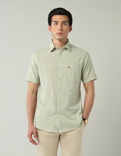 Image of AD by Arvind Modern Slim Fit Tartan Checked Shirt
