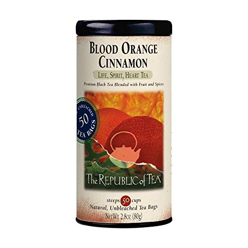 The Republic of Tea Blood Orange Cinnamon Black Tea, 50