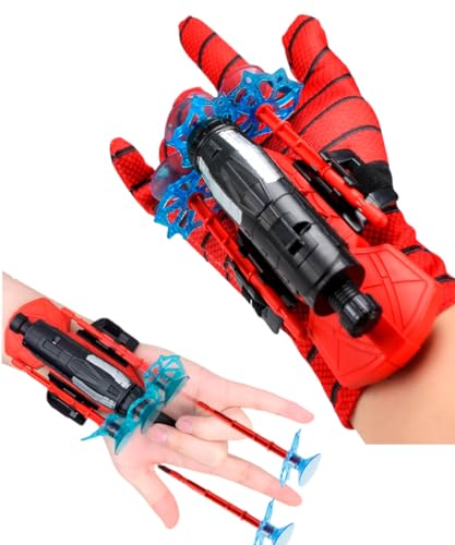 Luva Lança Dardos Infantil Super Herois Brinquedo Ventosa Infantil Cosplay (Homen Aranha)