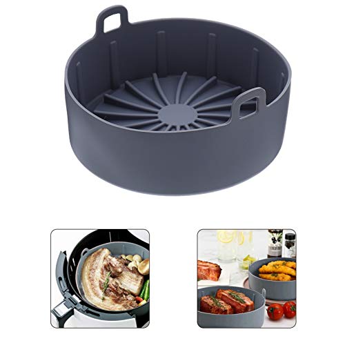 1stk Backgeschirr Airfryer-einsätze Zubehör Für Heißluftfritteusen Air Fryer Backblech Küchen- Und Esszimmerstühle Luftfritteuse Backblech Silikon Backform Antihaft Korb Kieselgel – Bild 7