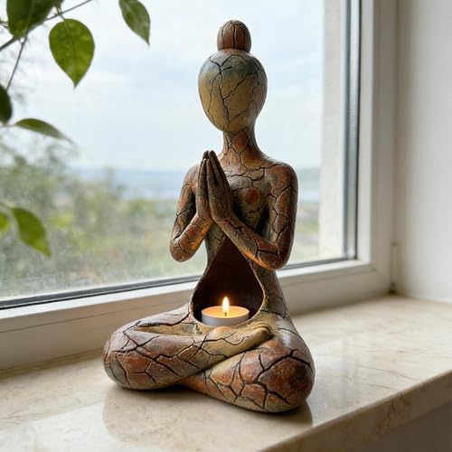 Statue de méditation praticien pleine conscience et yoga - 4