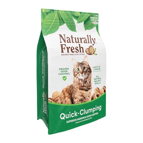 Image of Naturally Fresh Cat Litter Made from Walnut Shells, Quick-Clumping, Unscented, Upcycled, Easy Scooping, Sustainable, 30 Lbs