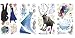 RoomMates RMK2361SCS Disney Frozen Peel And Stick Wall Decals ,1.3 " x 1.2 " to 12.34 " x 13.9 "