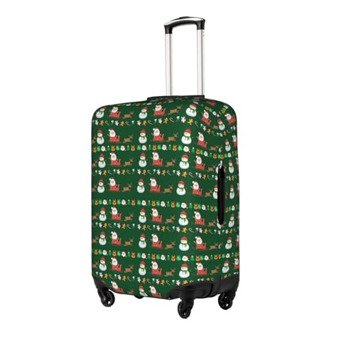 Travel Luggage Cover Santa Christmas Snowman Snowflake Deer Fashion Washable Baggage Suitcase Protector Fit For Luggage X-Large2
