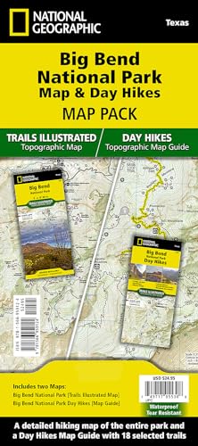 Big Bend Day Hikes and National Park Map [Map Pack Bundle] (National Geographic Trails Illustrated...
