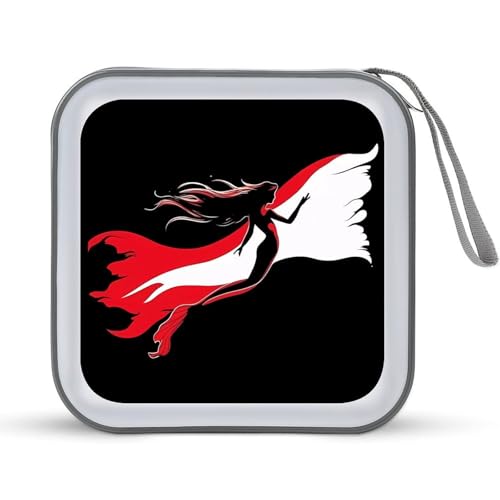 Diver Down Flag Mermaiid Scuba Diving CD Case Portable DVD Holder Storage Organizer for Home Travel