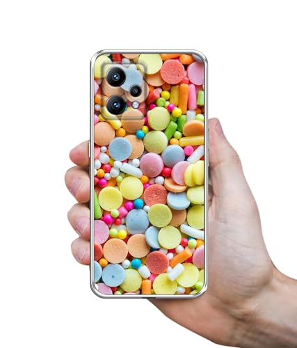 Image of Amazon Brand- Solimo Candies Printed Silicon Soft TPU Back Case Cover Compatible for Realme Narzo 50 Pro 5G