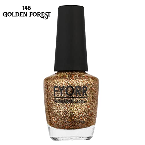 Image of Golden Forest Professional Nail Polish | Long Lasting, Quick Dry, Chip Resistant, High Shine Nail Paint | Smooth & Easy Application, Vibrant Trendy Shades for Women & Girls Party Daily Use 15ml