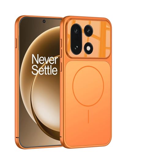 Image of MILLION CASES Inferno Edge Mag-Safe Shield Case for OnePlus 15, OnePlus 15 Back Cover Case(2025) - PC | Orange