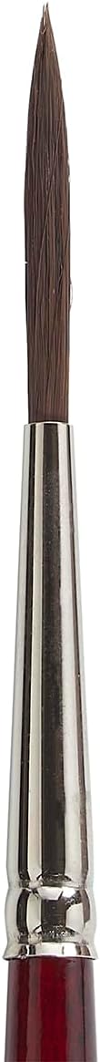 KINGART Equinox 747S-4 Script Liner Paintbrush for Watercolor, Gouache, Inks, & Dyes, Size 4, Short Handle