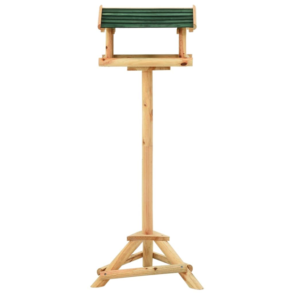 Haus & Garten, Dekoration, Vogel- und Wildtier-Futterspender, Vogelfutterspender mit Ständer, 37 x 28 x 100 cm, massives Tannenholz