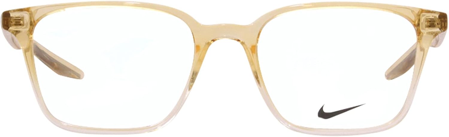 NIKE Eyeglasses 7126 703 Club Gold Fade Square Unisex 50x18x145