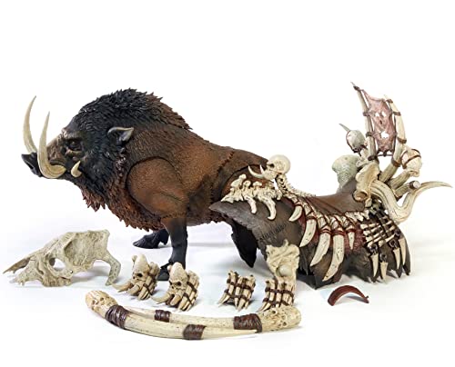 D20 Studio S2 Giant Pig Action Figure,Dark Beast Mount Figure,Can Be Ridden By 6In Dolls,Legend Of The Giant Pig,Animal Toys For Boys And Girls,Animal Figurine,Werepig (Armored Journey Collection) #TOP22