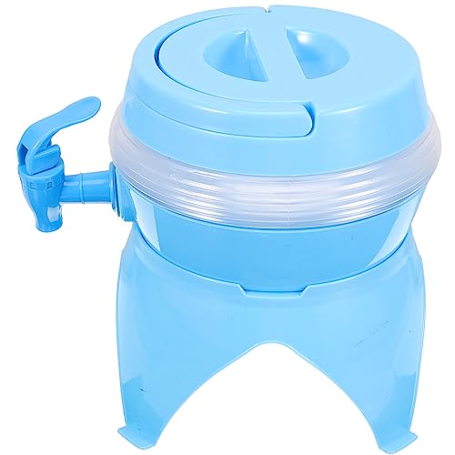 GAROZATION Dispensador De Bebidas Plegable para Deportes con Base y Grifo Botella De Agua Portátil Ideal para Actividades Al Aire Libre y Gimnasio En Color
