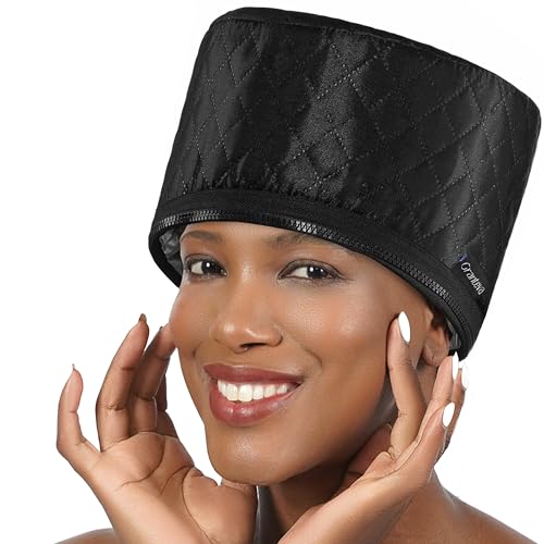 High-Power Hair Steamer Cap for Natural Hair – Deep Conditioning, Easy to Use, Adjustable Heat & Timer, At-Home Salon Treatment for Black Hair Care, Moisture & Repair Treatment for Healthy Hair