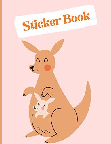 Sticker Book: Kangaroo Family Album for Collecting Stickers I Boys & Girls Large 8.5" x 11"