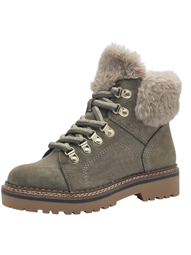 Tamaris Damen Warmfutter Stiefel Vegan; SAGE, EU 37