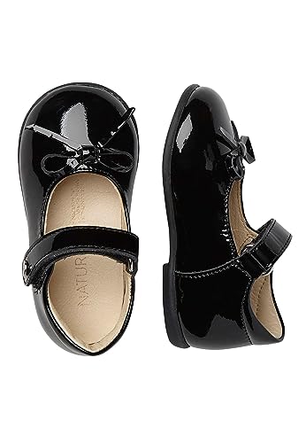 Naturino Baby Girl's Ballet (Toddler) Black Patent EU 24 (US 7.5 Toddler) M4