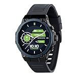 Reflex Active Series 39 Sport Smart Watch for Men Women with 3.5cm, Sports Modes, Answer/Call Call, Dual-Time, Fitness Tracking, Heart Rate, Music Player and Blue Silicone Strap for iOS Android