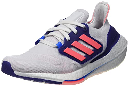 adidas Ultraboost 22 W, Scarpe da Ginnastica Basse Donna, Cristallo Bianco/Turbo/Indaco Legacy, 40 EU