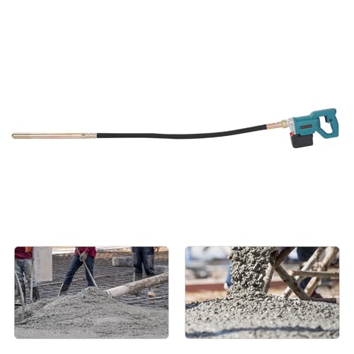 21V Brushless Cordless Concrete Vibrator, Handheld Electric Cement Vibrating Poker with 1.5m Hose and 35mm Diameter Flexible Shaft - Image 8