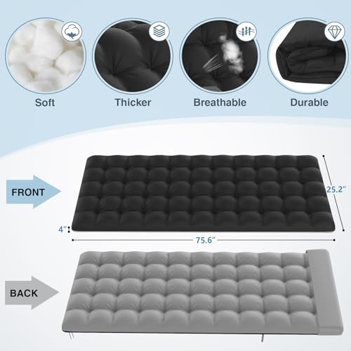 Suteck-Camping-Cot-52-Positions-Adjustable-Reclining-Folding-Camping-Cot-Sleeping-Bed-Cots-for-Adults-Outdoor-Portable-Chaise-Lounge-Chair-WCarry-Bag-Pillow-Cushion-for-Home-Nap-Beach-Travel