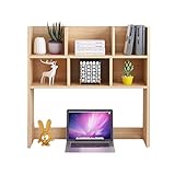 ESCRITORIO BOOKSHELF: Material de alta calidad, es la protección del medio ambiente de grado EO, tableros de partículas de alta densidad, materiales de alta calidad, textura clara, resistente al agua, soporte de cargas naturales y el medio ambiente, no se sacudirá, anti-desgaste, resistente al calor, matorrales fácil.