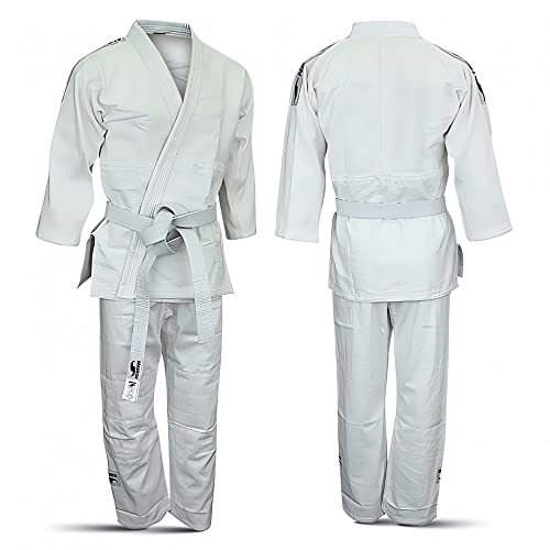 Dorawon Kudokan Kimono judogi en Algodón Mezclado Adulto, Blanco, 190 cm