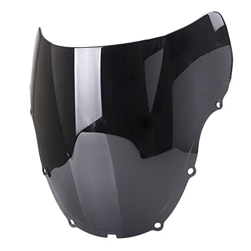 Spoiler de pare-brise moto double bubble noir résistant aux chocs CBR600 F4