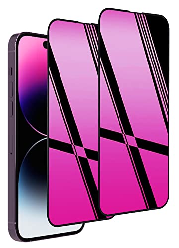 Heromiracle Compatible With Iphone 14 Pro Max Privacy Screen Protector Mirror Effect Anti-Spy Anti Blue Light Eye Protection 2 Pack Gradient Colorful Espejo (Pink 6.7 Inch) #TOP7