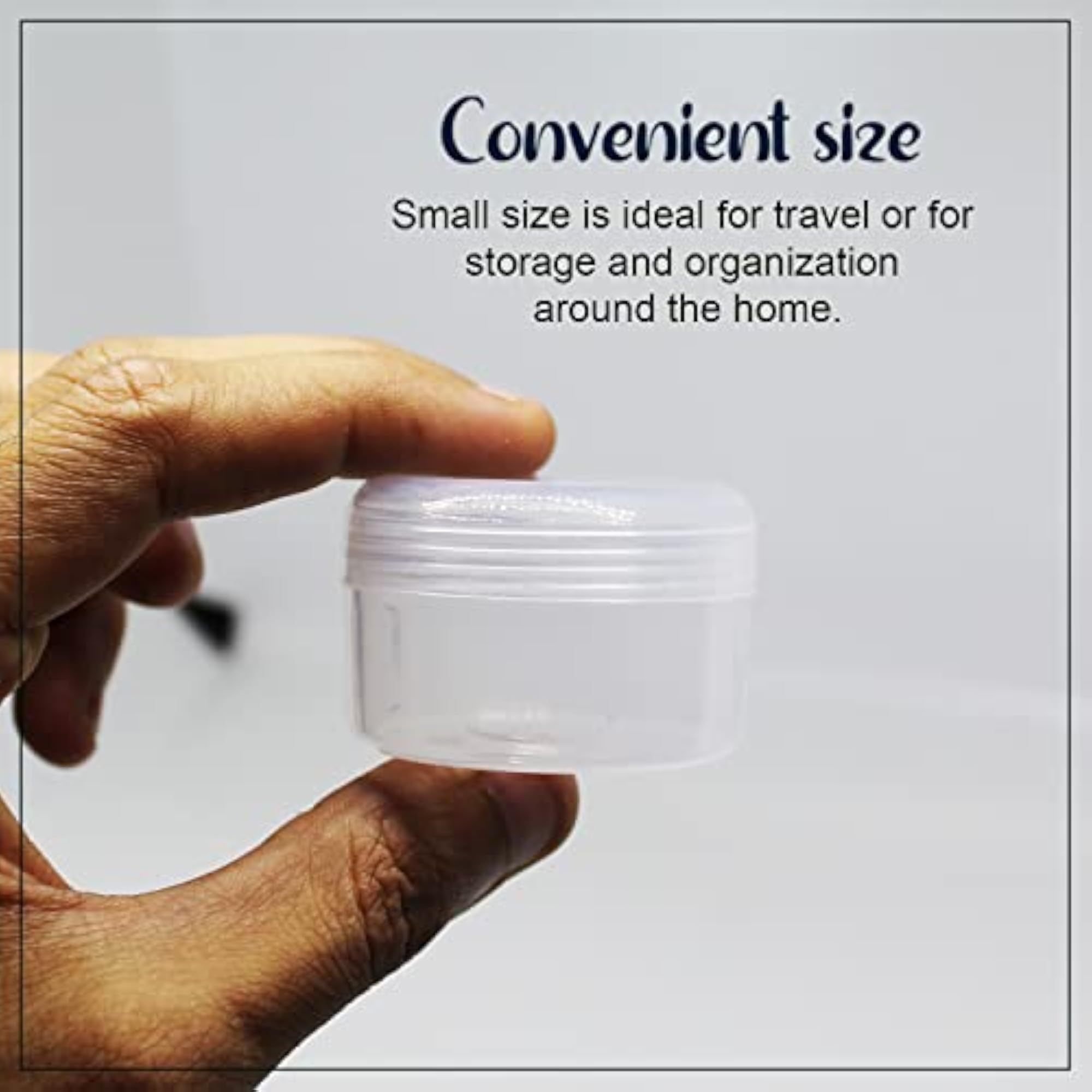 Clear Transparent 20 GM Empty Jar for Storing Beauty Products